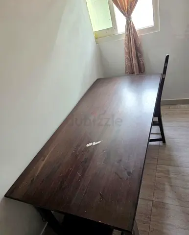 Wooden dining Table with Minor Scratches with 4 chairs