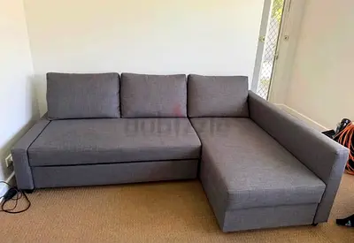 Modern Grey Sofa Bed with Storage