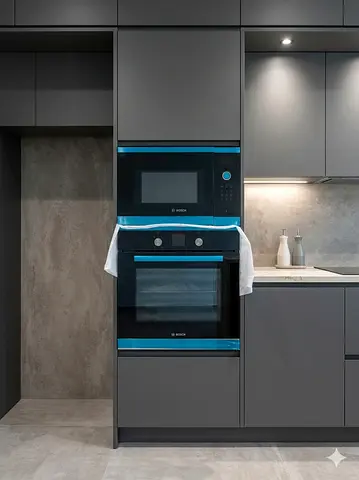 Bosch latest model electric oven and microwave set built-in integrated 60cm.