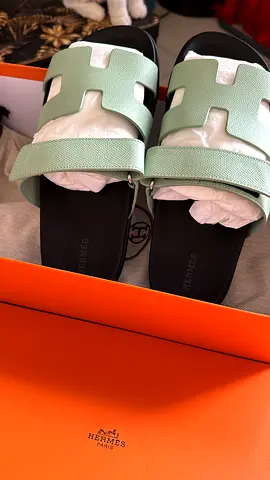 Authentic Hermes Chypre Slide Sandals Size 40
