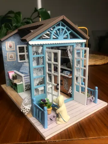 🩵 Blue Cozy Miniature House🏡