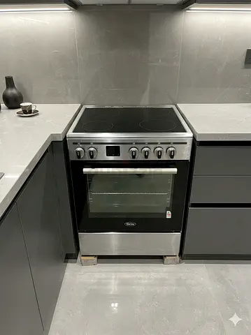 Terim Electric ceramic 4 hobs Cookiny range oven fan 60cm stove  model TERVC66ST cooker