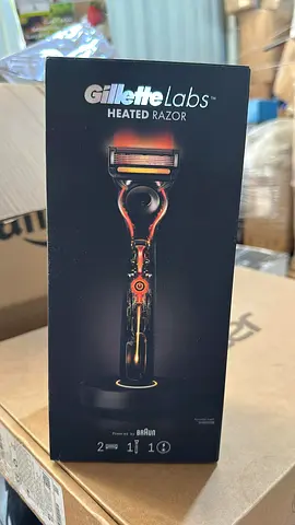 Gillette Labs Heated Razor For Men Starter Kit, Black