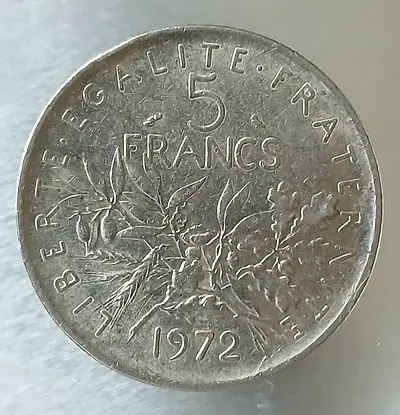 5 Francs Coin (1972)