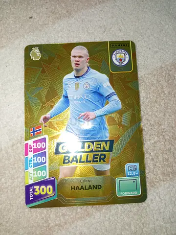 Golden baller erling haaland card