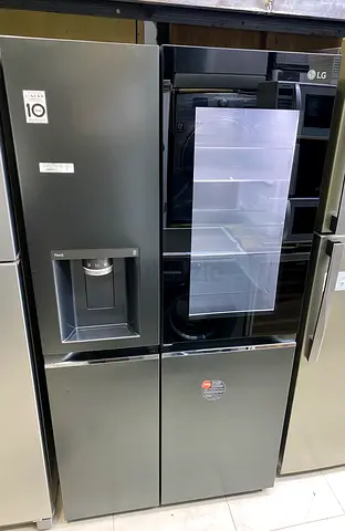LG InstaView Double Door Fridge 617L, Black FREE DELIVERY +WARRENTY