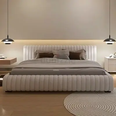 Stylish Modern Bed Frame with Nightstands