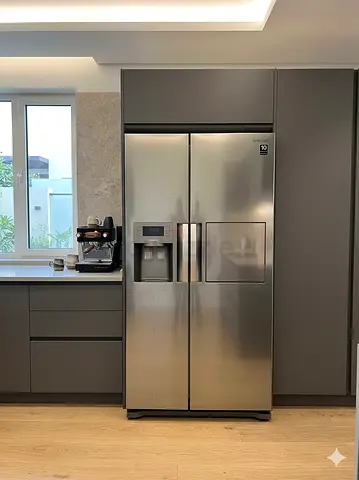 Samsung ICE Makr MODEL  RS50N3913SA Fridge 501L,Side By Side Water Dispenser Silver