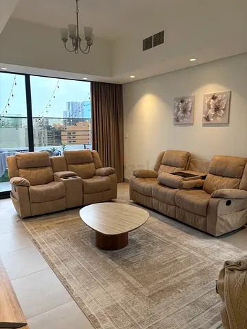 Comfortable Couch Set with Rug and Coffee Table