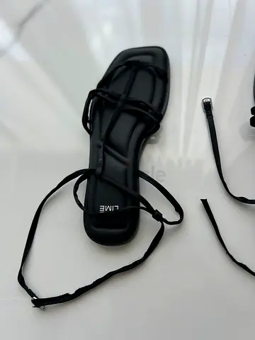 Lime  Brand New Black Sandals size 38