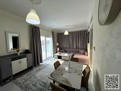 شقه فاخره غرفه وصاله مع بلكونه باطلاله مفتوحه. عجمان الجرف 2.مفروش بالكامل للإيجار الشهري✨الإيجار يشمل الفواتير والإنترنت وموقف