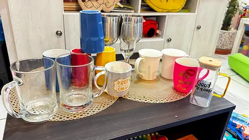 Coffee Mugs, Beer Mugs, Wine Glasses - Combo Offer