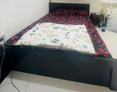 Comfortable Bed Frame with Mattress
