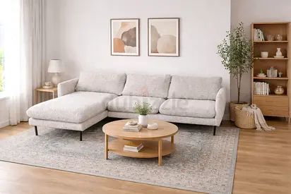 Stylish Corner Sofa | L Shape Design Description: Beautiful corner sofa with modern look. Spacious s