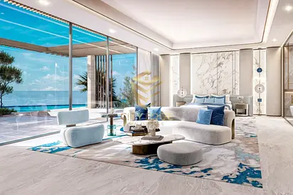 شقة فاخرة بثلاث غرف نوم مطلة بالكامل على البحر، مساحتها 3133 قدم مربع، دفعة أولى 10%
