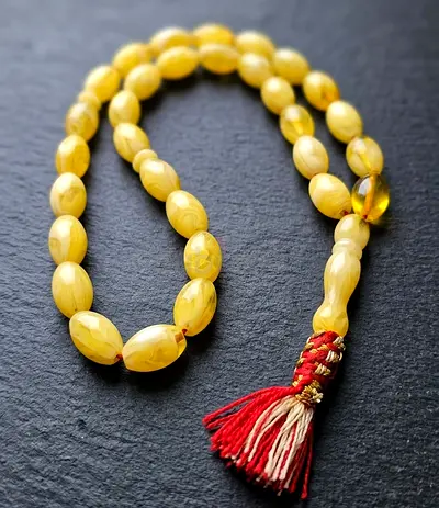 Unique Yellow Beaded Prayer