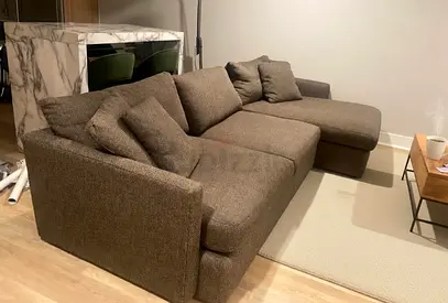 Cratebarrel lounge deep L shape sofa