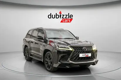 AED 3647/month | 2019 Lexus LX-Series LX 570 Black Edition | GCC Specs | Ref#443464
