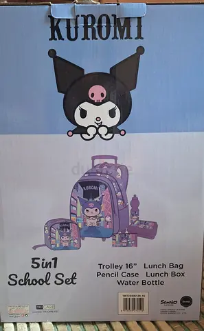 Kuromi.  5 in  1  School bag. Sat