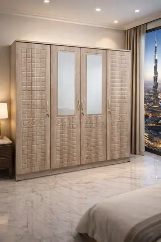 Stylish design 4door cabinet available