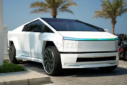 Tesla Cybertruck with wide Bodykit