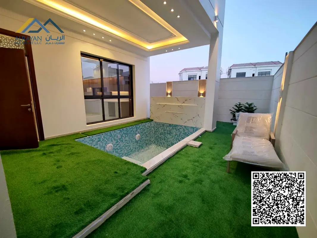 فرصة سكنية مميزة للايجار فيلا أول ساكن  فاخر مع مسبح  راقيه  وتشطيبات رائعه وخمات مميزه ومطابقه للجودة العالميه  في قلب عجمان  منطقة  الياسمين    ....
