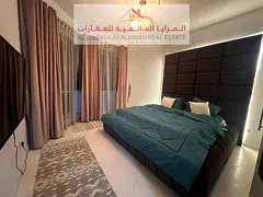 for rent monthly A fully furnished One-bedroom Two-bathroom apartment in Al Taawun 1