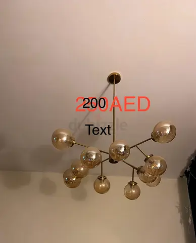 Modern Chandelier with Glass Bulbs