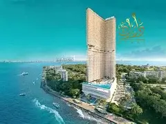 Skyline sea view-only 1% Monthly-less price/SQ-fully furnished