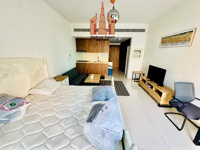 Brand New Fully Furnished Luxury Studio |Swimming Pool View in Uptown Alzahia Gated Community
