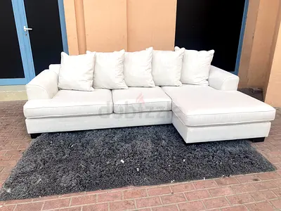 The one king Stone L Shape Sofa Excellent condition