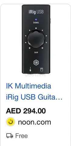 IK Multimedia iRig for Guitar