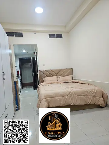 استوديو للبيع في أبراج بيرل في عجمان، مفروش بالكامل مع موقف سيارات.