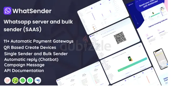 WhatSender - Whatsapp server and bulk sender (SAAS)