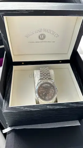 MEN THE CLASSICS AUTOMATIC WATCH 41MM WITH SILVER STRAP  GREY DIAL