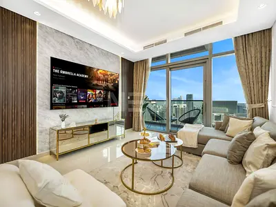 Luxury 2BR Skyline Residence | Burj Khalifa Views | Private Terraces