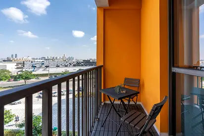 Trendy 1BR Apartment with Balcony