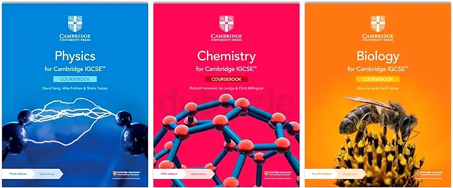 Cambridge IGCSE Science Coursebooks 1 for 40, all for 100