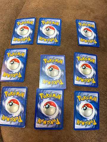 Lot of 10 Pokémon Trading Cards (mixed condition)
