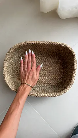 Seagrass oval storage basket