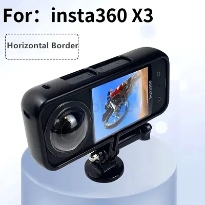 Insta360 One X3 Panoramic Camera Helmet Protective Frame Chin Base Horizontal and Vertical