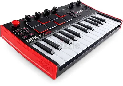 Akai MPK Mini 25-Key MIDI Controller mk3 — Compact Keyboard  Pads, Working Condition