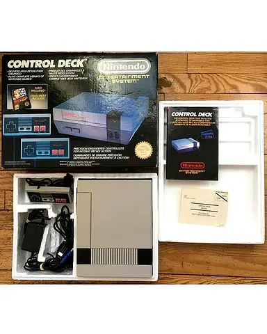 Nintendo NES Control Deck Complete In Box  Region free Console +HDMI converter