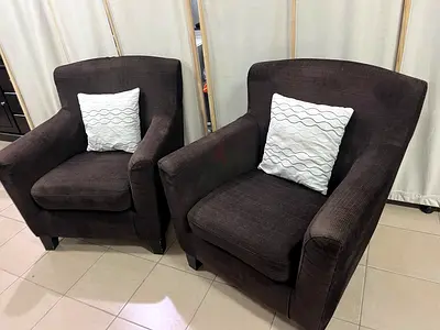 Two armchairs from IKEA EKENÄSET,