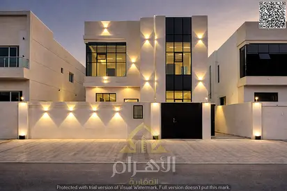 With only a 10% down payment | Own a luxury villa in Al Helio 2, Ajman | 5 master bedrooms with a pool | Ready to move in. 4000 sq ft