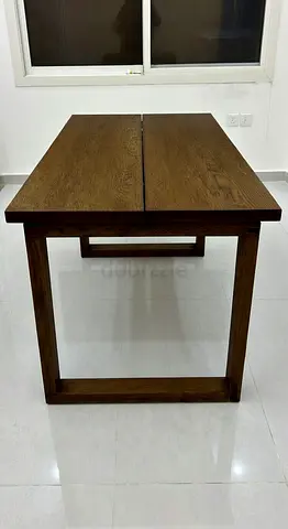 Solid wood rectangular table —  dining or study table