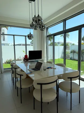 Luxury Travertine Dining Table + Chairs | Premium Quality | Like New