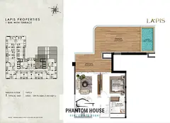 1BR Apartment | Lazord by LAPIS | Terrace with Pool Feature