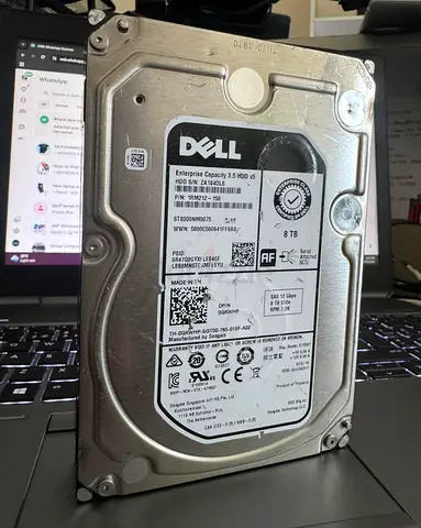 Dell 8TB SAS Enterprise HDD – 100% Health | Works with HP / Dell / IBM Servers | 12Gb/s 7.2K