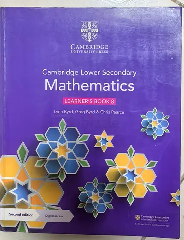 Cambridge Lower Secondry Mathematics Learners Book 8 IGCSE